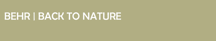 back to nature BEHR KLEUR TENDS 2020 | back to nature