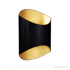 In de spotlight; de mooiste zwart/gouden lampen Design wandlamp zwart goud