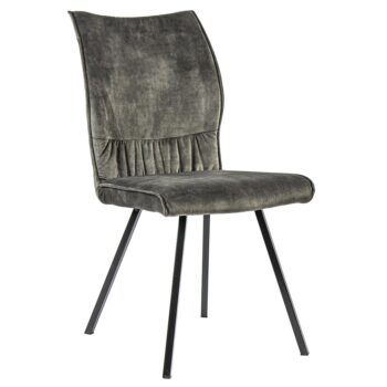 11080052 Velvet grijze eetkamerstoel met zwarte pootjes.jpg