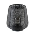 Mat zwarte draad tafellamp Adeta