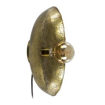 12211308 Ronde wandlamp Neva antiek brons met snoer.jpg