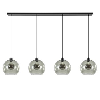 12480322 Grote 4lichts hanglamp zwart met smoke glazen bollen.jpg