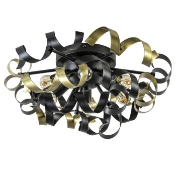 12480372 Mat zwarte plafondlamp met gouden krullen.jpg