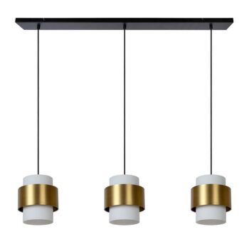 12700214 3Lichts eettafelhanglamp mat goud met opaal glas.jpg