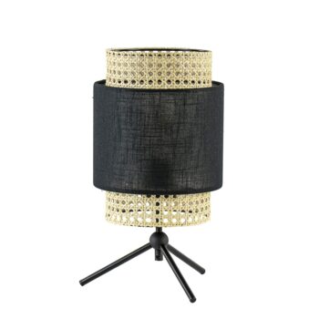 20100256 Trendy tafellamp driepoot zwart met webbing.jpg