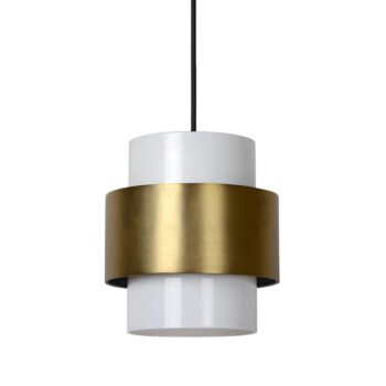 12700221 Klassieke hanglamp goud met opaal glazen kap.jpg