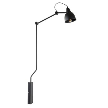 01600051 Grote retro wandlamp met zwarte kap verstelbaar.jpg