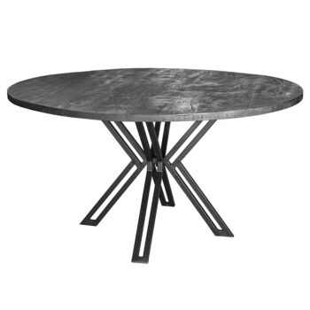 02730031 Ronde eettafel zwart mangohout met zwarte poot.jpg