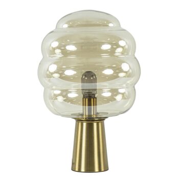 12211528 Gouden tafellamp Misty met amber glazen kap.jpg