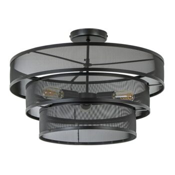 12480435 Stoere ronde plafondlamp mat zwart metaal 56cm.jpg