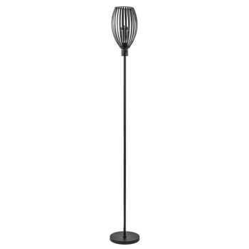 08452070 Moderne staande lamp met draad kap mat zwart.jpg
