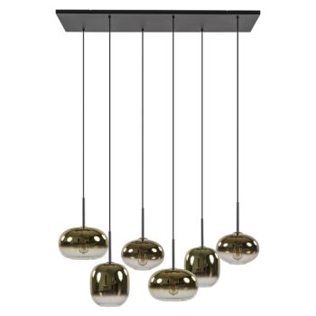 08452103 Luxe 6lichts hanglamp zwart met gradient gold glas.jpg