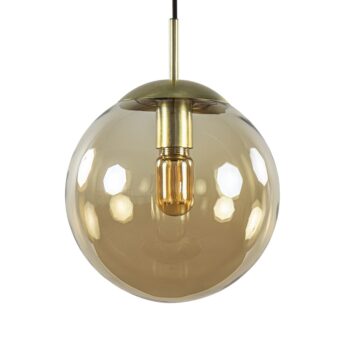 19771718 Hanglamp amber glazen bol 25cm met messing.jpg
