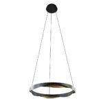 Hanglamp Ascoli 65 rond zwart/matgoud