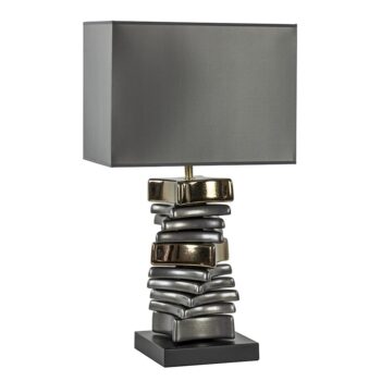 05350005 Stijlvolle tafellamp grijs goud inclusief kap.jpg