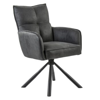 11080056 Stijlvolle eetkamerstoel draaibaar antraciet met zwart.jpg