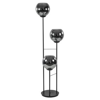 23220149 Hotel chique 3lichts vloerlamp zwart met smoke titanium glas.jpg