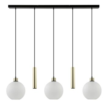 13760833 5Lichts hanglamp zwart goud met opaal glas.jpg