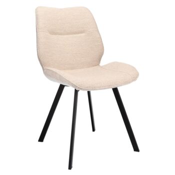 23100075 Trendy eetkamerstoel stof naturel met zwarte poot.jpg