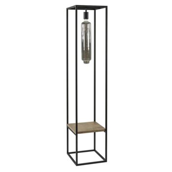 12480510 Vloerlamp zwart frame met houten plank.jpg