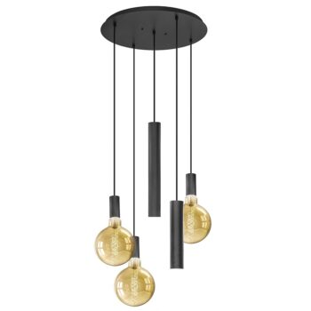 04080537 Luxe 5lichts hanglamp mat zwart E27 GU10 rond.jpg