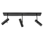 Plafondspot Trend 3L balk zwart gu10mini