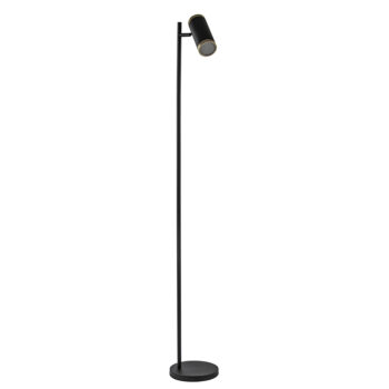 07500024 Moderne LED vloerlamp met spot zwart goud dimbaar.jpg