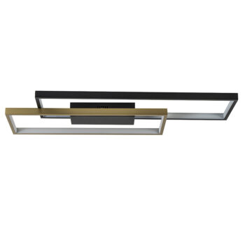 02030033 Moderne LED plafondlamp zwart goud rechthoekig dimbaar.jpg