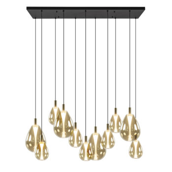 23400005 Strak klassieke 11 lichts eettafelhanglamp LED met amber glas.jpg