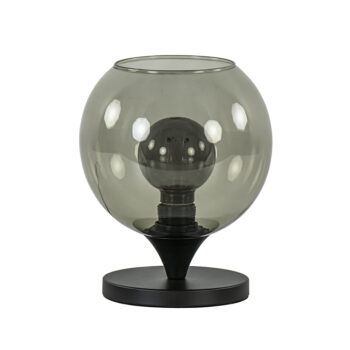 23220199 Stijlvolle tafellamp zwart met smoke glas 20cm.jpg