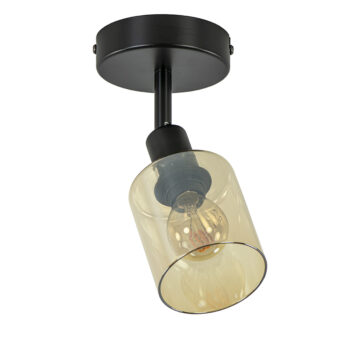02810001 Kleine plafondlamp zwart met amber glas.jpg