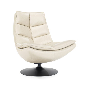 05250070 Draaibare fauteuil Sven beige leder met ronde poot.jpg