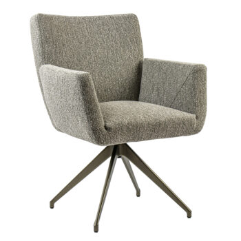 08050011 Draaibare eetkamerstoel stof met bronzen poot.jpg