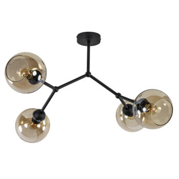 11040034 Strak klassieke plafondlamp 4 lichts met amber glas.jpg