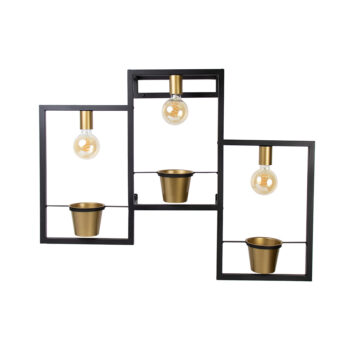 12480590 Decoratieve wandlamp 3L zwart goud.jpg