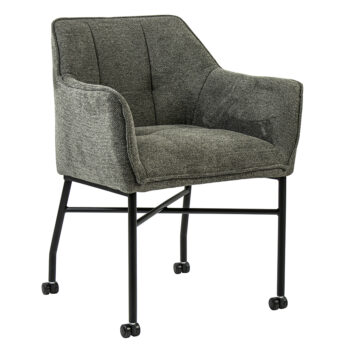 01820026 Stoffen armstoel op wielen grijs met zwart.jpg
