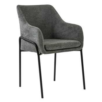 01820028 Donker grijze eetkamerstoel met metalen pootjes.jpg