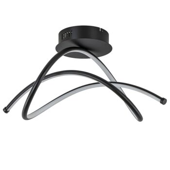 08452108 Moderne LED plafondlamp zwart 3standen dimbaar.jpg