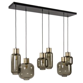 13760629 Luxe hanglamp 6lichts smoke glas met brons.jpg