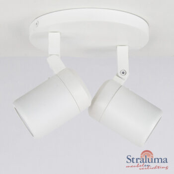 08451625 detail1 Strakke plafondlamp dubbele spot wit.jpg