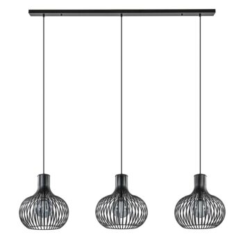 18700007 3Lichts eettafelhanglamp onion mat zwart.jpg