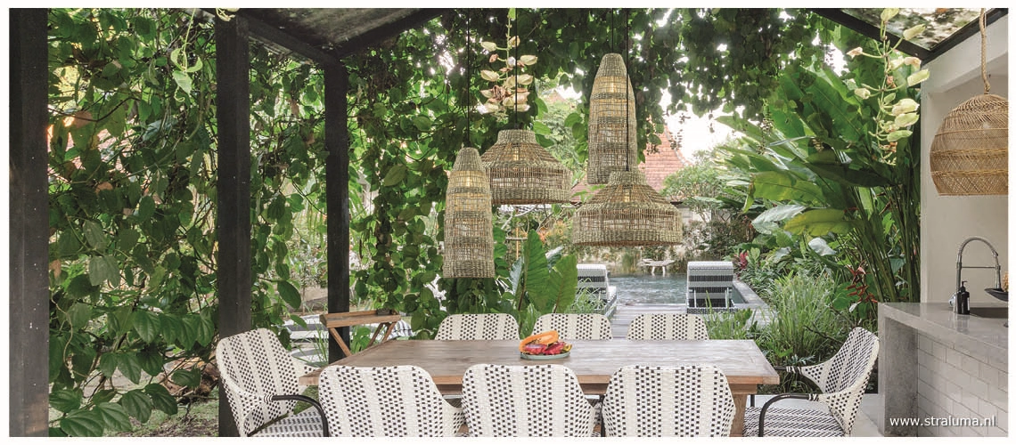 Hanglampen voor onder een overkapping_natuurlijk