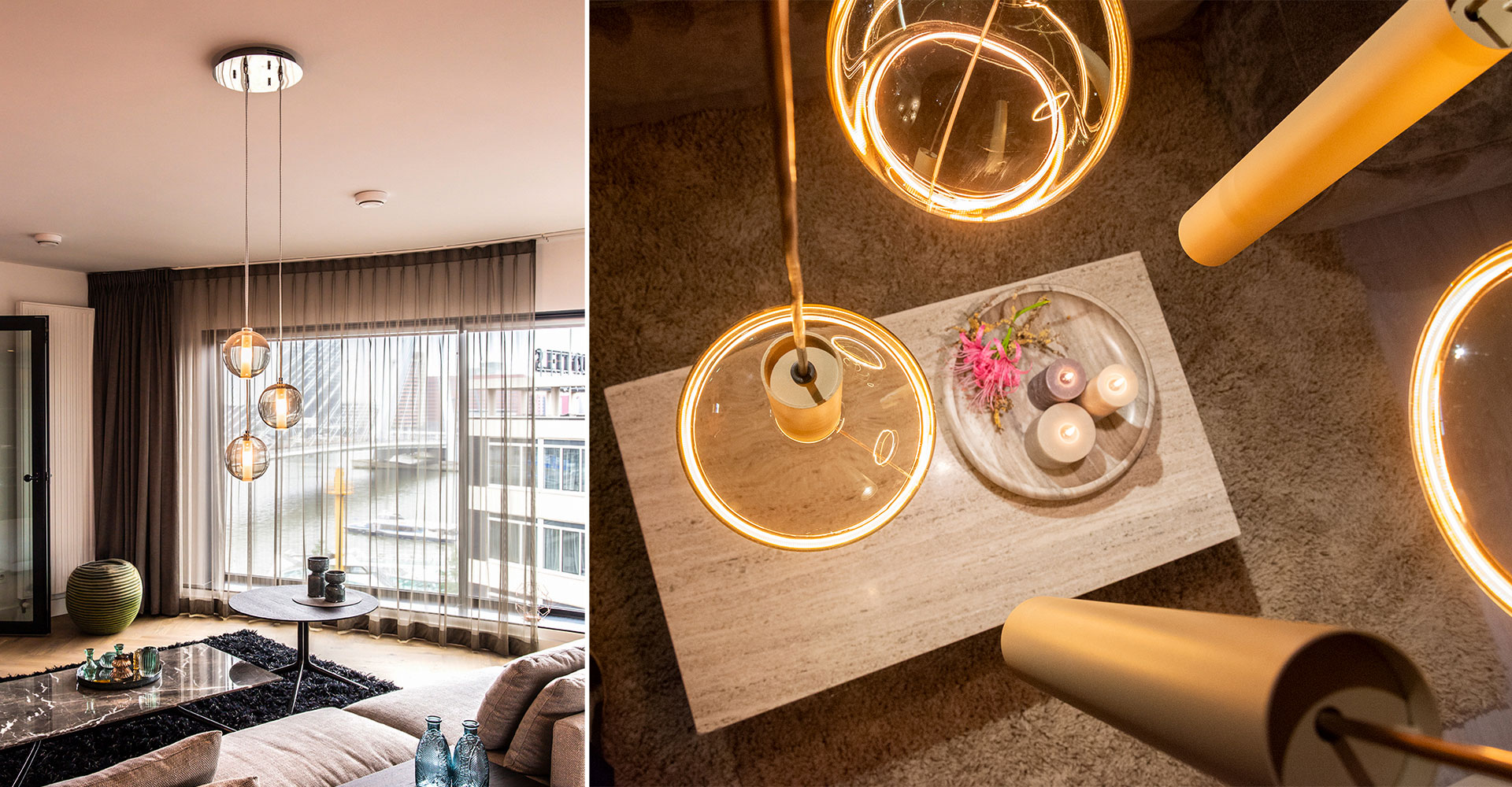 Thumbnail Lamp boven de salontafe