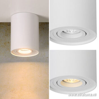 12700044 detail4 Opbouwspot Tube wit Lucide.jpg