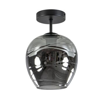 08451858 Moderne plafondlamp zwart met smoke glas.jpg