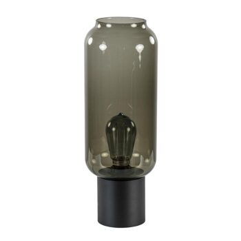 13760630 Moderne tafellamp zwart met smoke cilinder glas.jpg