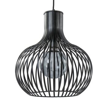 18700006 Ronde draad hanglamp onion mat zwart.jpg