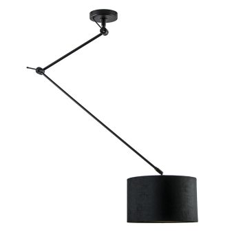 08452056 Verstelbare plafondlamp zwart met velourse kap.jpg