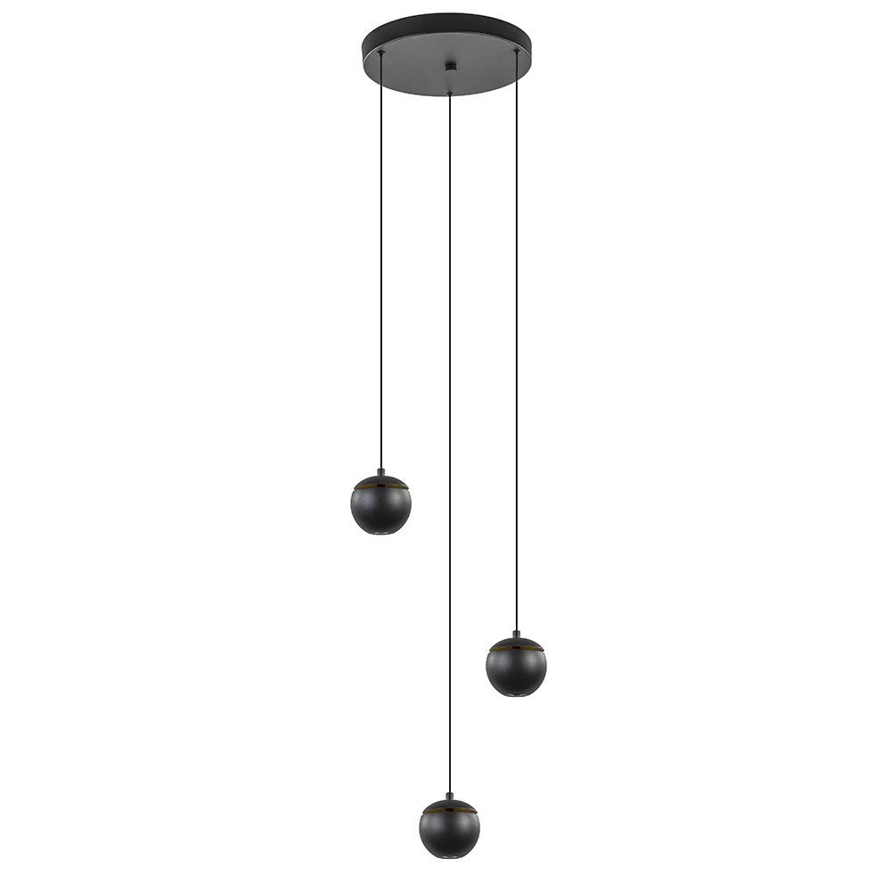 08452014 3Lichts ronde LED hanglamp bollen zwart met goud.jpg