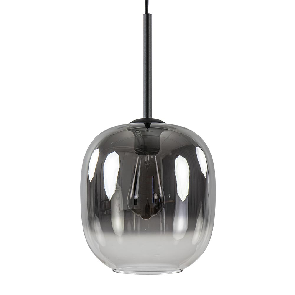 08452113 1Lichts hanglamp zwart met smoke helder glas.jpg